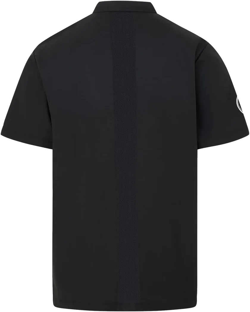 Back of the Vocal Chef vented jacket showing the centre vent panel